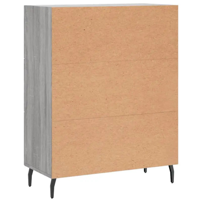 Grijs Sonoma dressoir met metalen pootjes en bewerkt hout - Dressoirs & buffetkasten