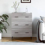 Grijs Sonoma dressoir met metalen pootjes en bewerkt hout - Dressoirs & buffetkasten