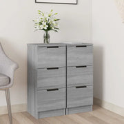 Grijs Sonoma dressoir van bewerkt hout met eenvoudig ontwerp - Dressoirs & buffetkasten