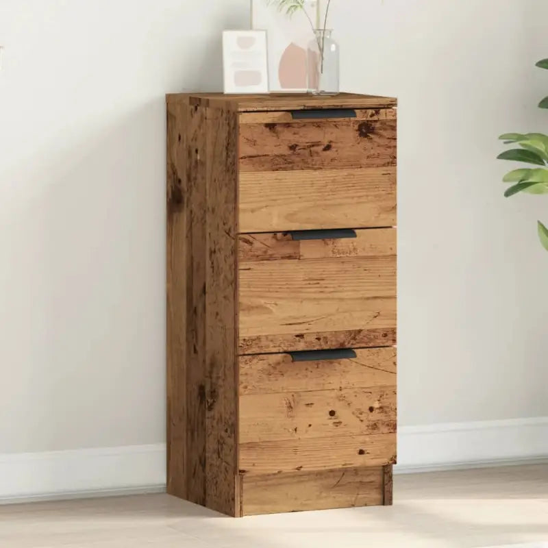 Grijs Sonoma dressoir van bewerkt hout met eenvoudig ontwerp - Oud hout / 1 - Dressoirs & buffetkasten