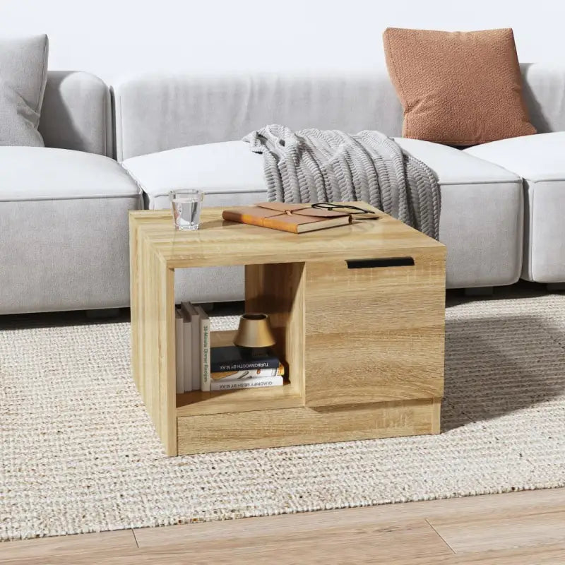 Grijs Sonoma salontafel van bewerkt hout voor een elegante uitstraling - Sonoma eiken / 1 - Salontafels