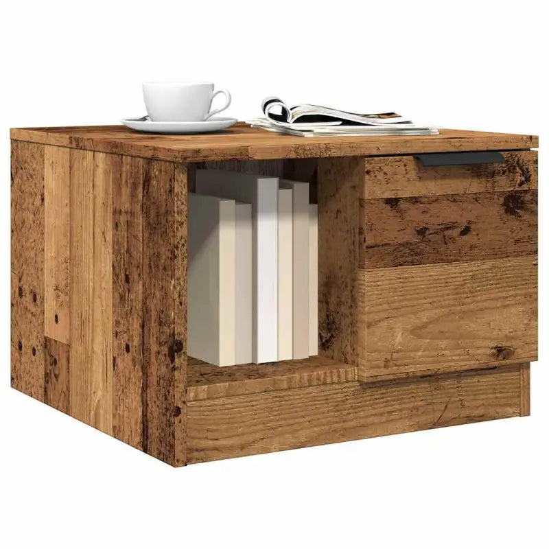 Grijs Sonoma salontafel van bewerkt hout voor een elegante uitstraling - Oud hout / 1 - Salontafels