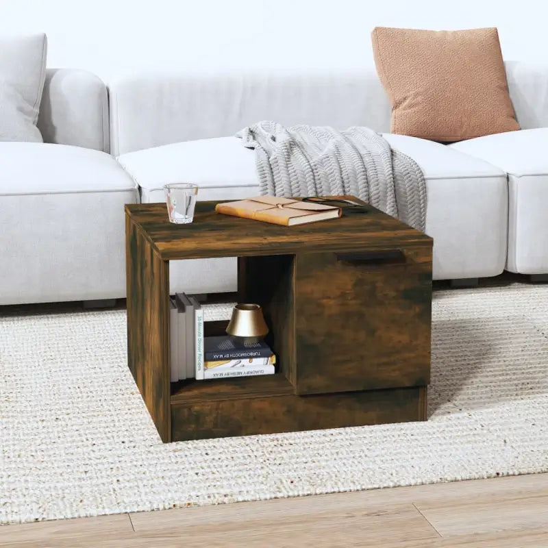 Grijs Sonoma salontafel van bewerkt hout voor een elegante uitstraling - Gerookt eiken / 1 - Salontafels