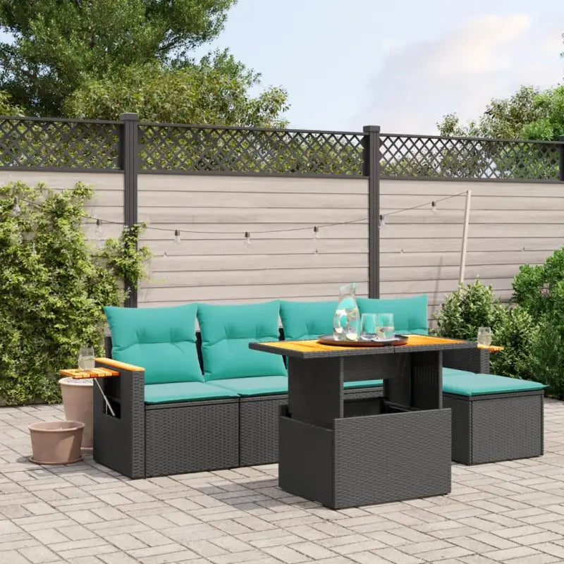 Grijze loungeset met gepoedercoat staal en waterdichte tas voor buiten - Zwart / zonder opbergruimte - Tuinsets