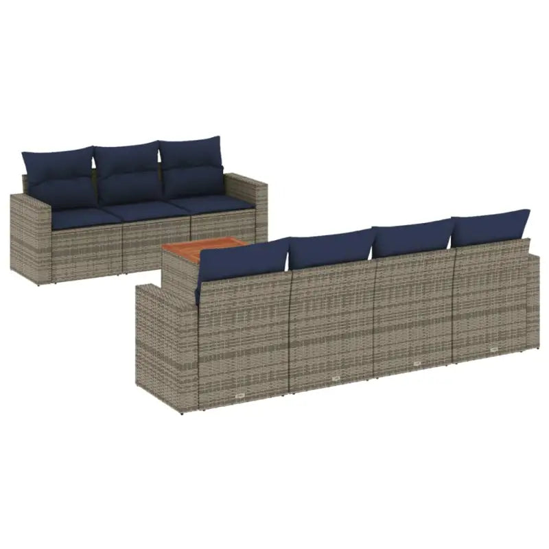 Grijze loungeset met gepoedercoat staal en waterdichte tas voor buitengebruik - Grijs - Tuinsets