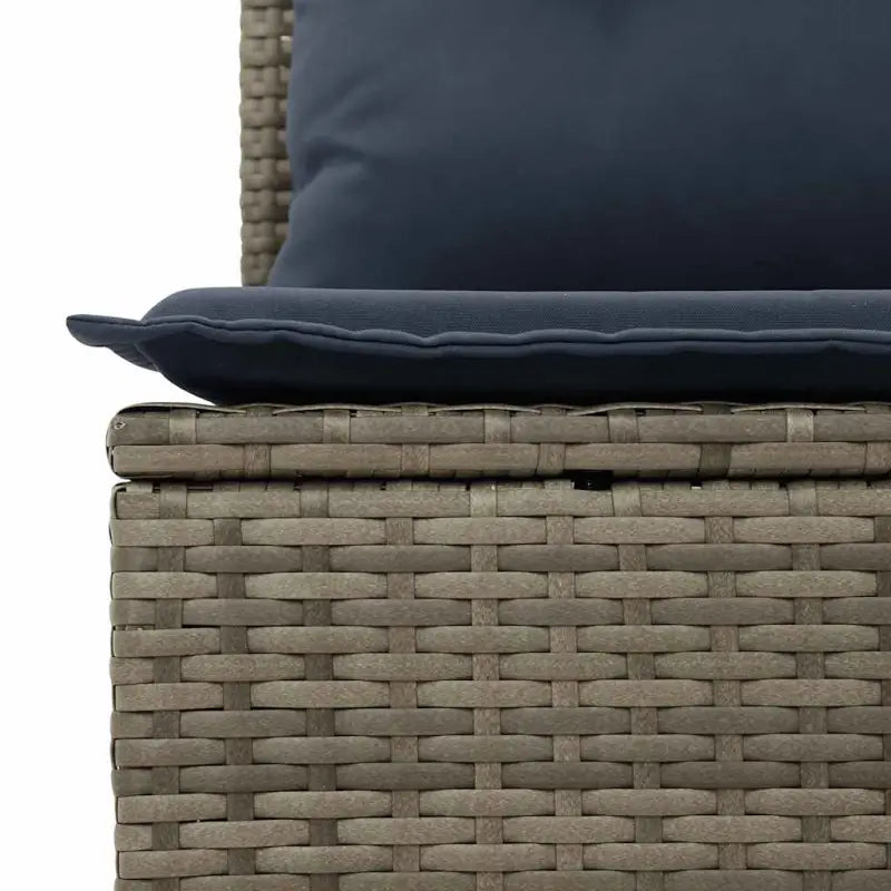 Grijze loungeset met waterdichte tas en gepoedercoat staal voor buitenplezier - Grijs / met opbergruimte - Tuinsets