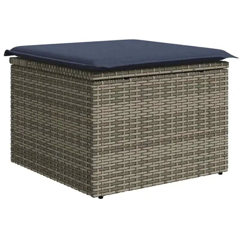 Grijze loungeset met waterdichte tas en gepoedercoat staal voor buitenplezier - Grijs / met opbergruimte - Tuinsets