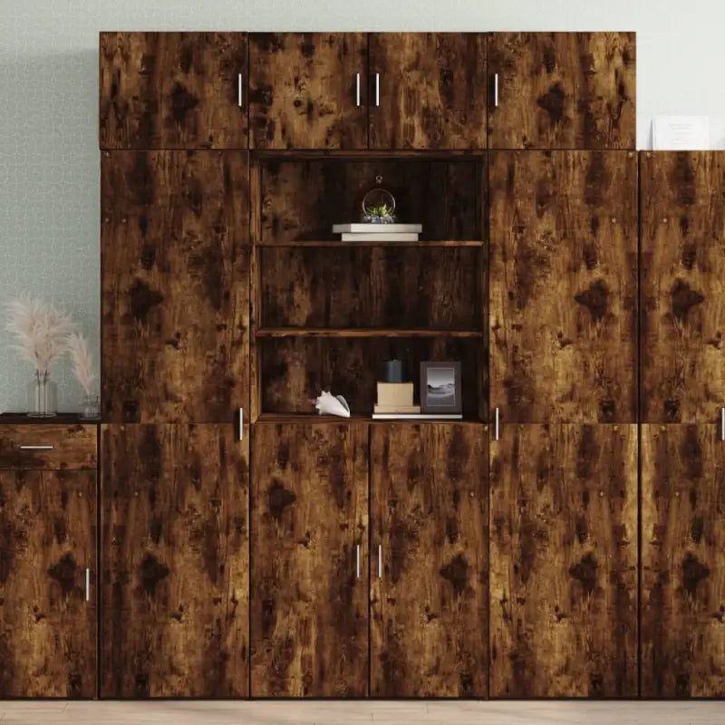 Grijze Sonoma Dressoirs van bewerkt hout voor extra opbergruimte - Gerookt eiken / 1 - Dressoirs & buffetkasten