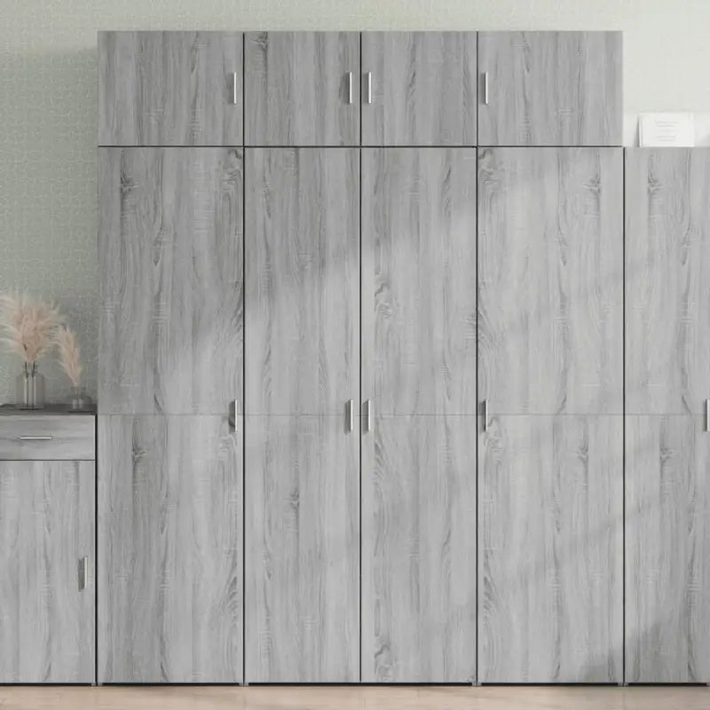 Grijze Sonoma Dressoirs van bewerkt hout voor extra opbergruimte - Grijs sonoma / 1 - Dressoirs & buffetkasten