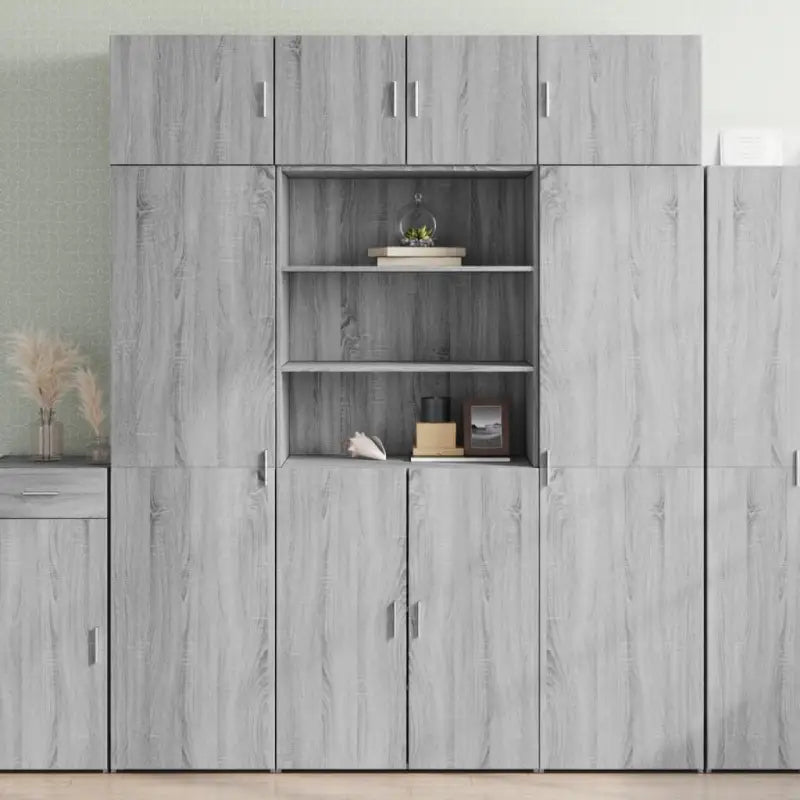 Grijze Sonoma Dressoirs van bewerkt hout voor extra opbergruimte - Grijs sonoma / 1 - Dressoirs & buffetkasten