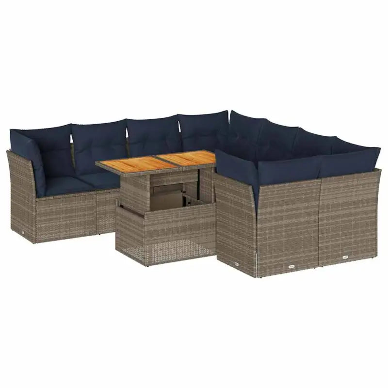 Grijze tuin loungeset met gepoedercoat staal en waterdichte tas - Tuinsets