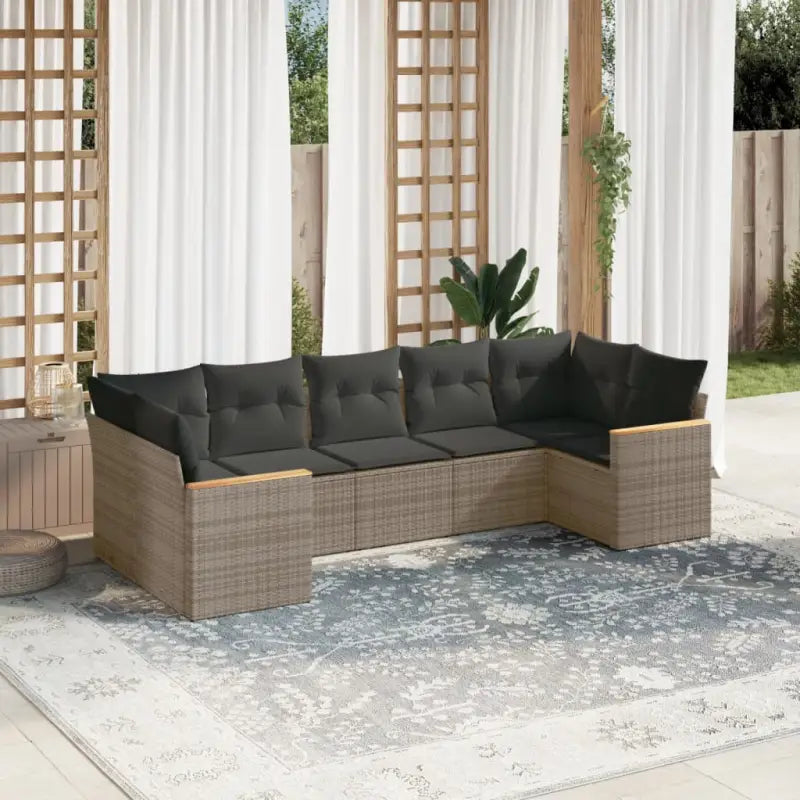 Grijze tuinset met gepoedercoat staal en waterdichte tas voor buitenplezier - Grijs - Tuinsets