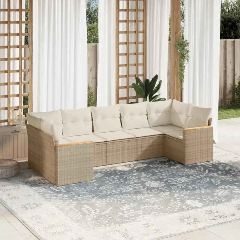 Grijze tuinset met gepoedercoat staal en waterdichte tas voor buitenplezier - beige en crèmekleurig - Tuinsets