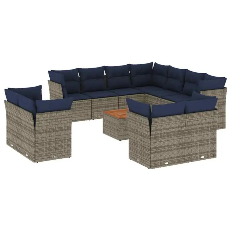 Grijze tuinset met waterdichte tas en gepoedercoat staal voor buitenplezier - Grijs - Tuinsets