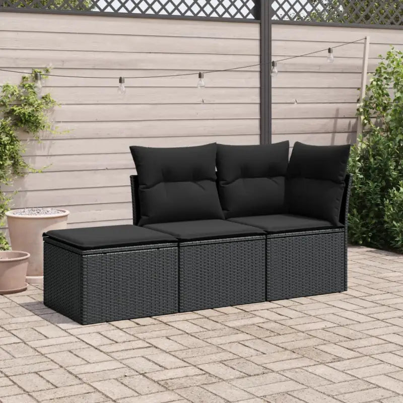 Grijze tuinset met waterdichte tas en gepoedercoat staal afmetingen - Zwart - Tuinsets