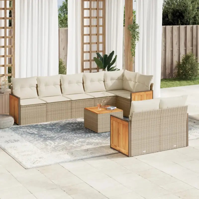 Grijze Tuinset met Waterdichte Tas en Gepoedercoat Staal voor Buiten gerust - beige en crèmekleurig / Met tafel