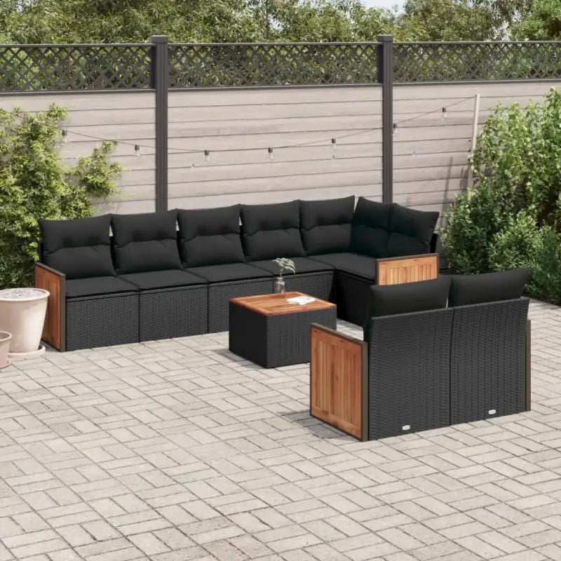 Grijze Tuinset met Waterdichte Tas en Gepoedercoat Staal voor Buiten gerust - Zwart / Met tafel - Tuinsets