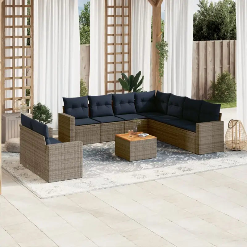 Grijze tuinset met waterdichte tas en gepoedercoat stalen frame - Grijs - Tuinsets