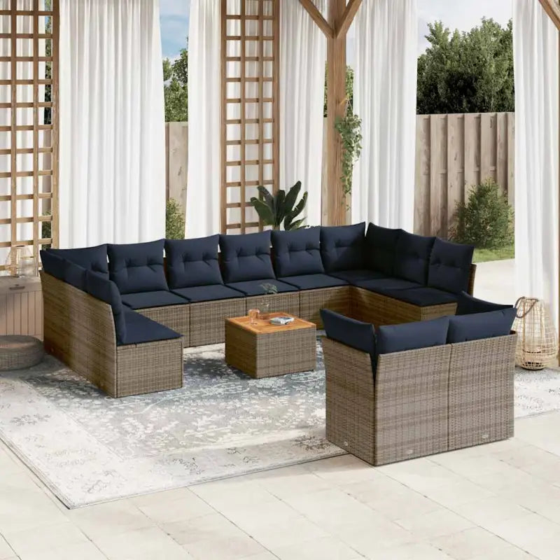 Grijze tuinset met waterdichte tas en gepoedercoat stalen frame - Grijs - Tuinsets