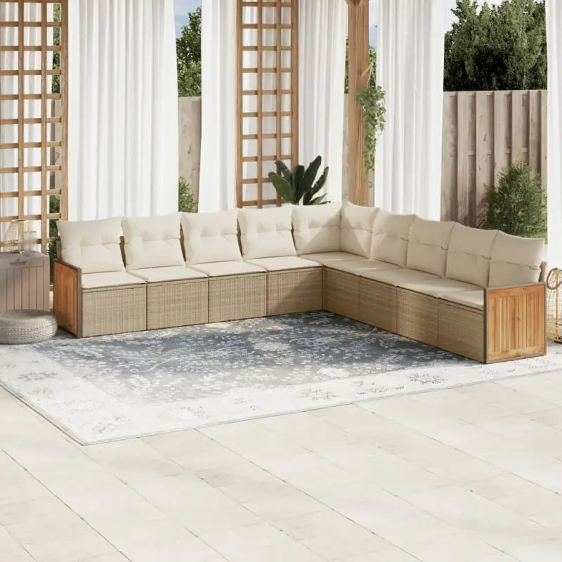 Grijze tuinset met waterdichte zak en gepoedercoat staal voor buiten - beige en crèmekleurig / Zonder tafel - Tuinsets