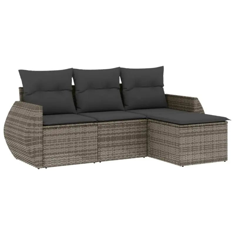Grijze tuinset van gepoedercoat staal met waterdichte tas en comfortabele afmetingen - Tuinsets