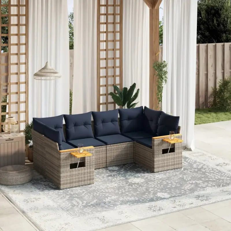 Grijze tuinstoelset van gepoedercoat staal met comfortabele afmetingen - Grijs - Tuinsets