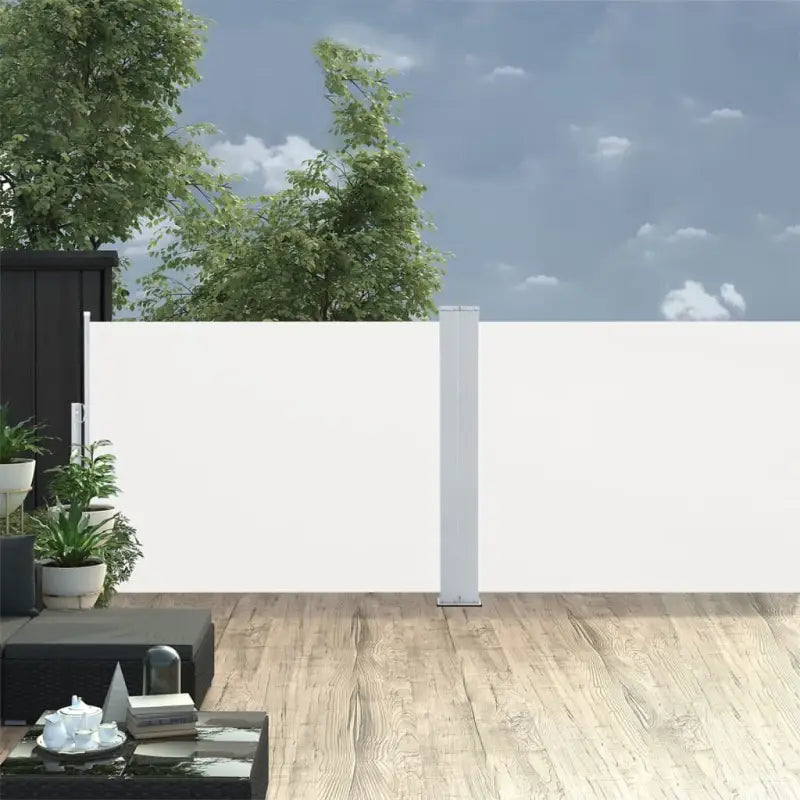 Grote zijluifel voor privacy en bescherming tegen wind en zon - Crème / 120 x 1000 cm / 1 - Parasols en zonneschermen