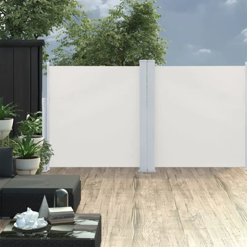 Grote zijluifel voor privacy en bescherming tegen wind en zon - Crème / 120 x 600 cm / 1 - Parasols en zonneschermen
