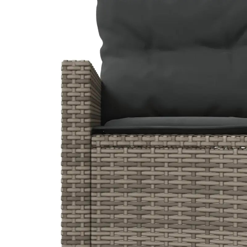 Halfronde loungeset in grijs materiaal met gepoedercoat staal for tuin of terras - Loungebanken