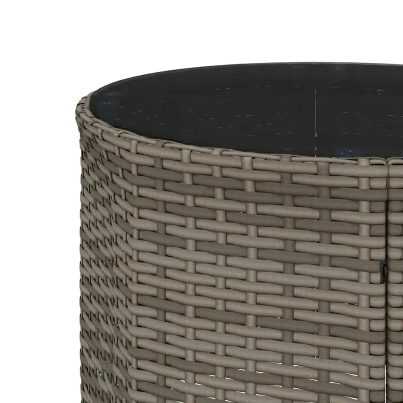 Halfronde loungeset in grijs materiaal met gepoedercoat staal for tuin of terras - Loungebanken
