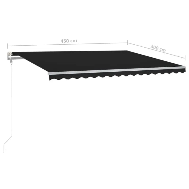 Handmatige uitschuifbare terrasluifel met gepoedercoat aluminium frame - Zonwering