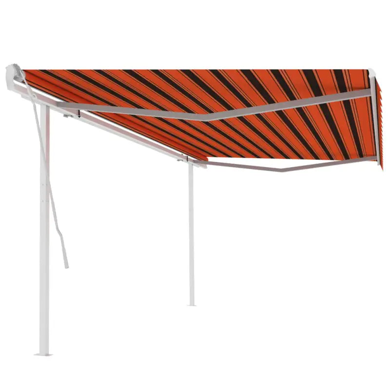 Handmatige uitschuifbare terrasluifel met gepoedercoat aluminium frame - Multikleur / 5 x 3 m / 1 - Zonwering