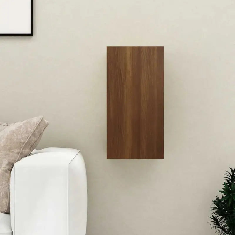 Hangende Tv-meubel van bewerkt hout voor een trendy woonkamer sfeer - bruin eikenkleur / 1 / 60 cm - Tv-meubels