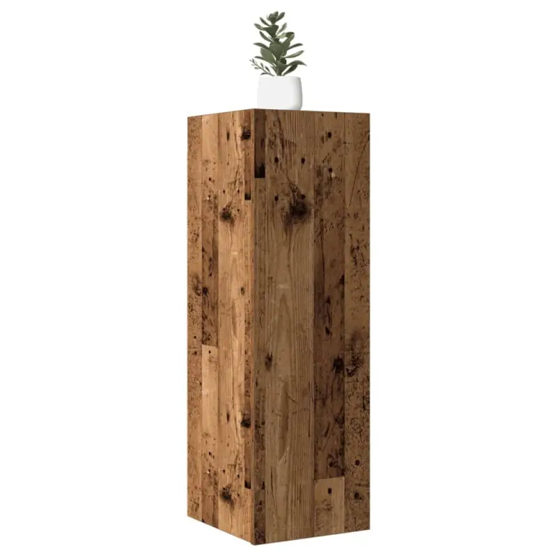 Hangende Tv-meubel van bewerkt hout voor een trendy woonkamer sfeer - Oud hout / 2 / 90 cm - Tv-meubels