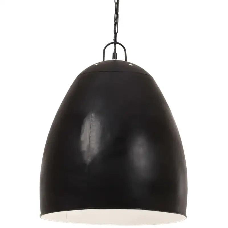 Hanglamp met witte coating voor woonkamer en eetkamer interieur - Zwart / Ø 42 cm / 1 - Lampen