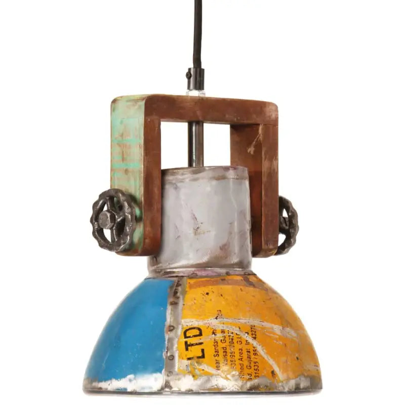 Hanglamp van massief gerecycled hout voor woonkamer en eetkamer - Multikleur / Ø 19 cm / 1 - Lampen