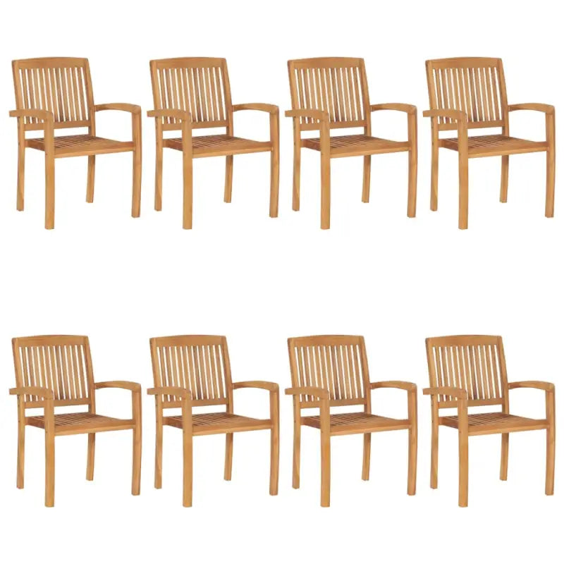 Hard teakhout tuinstoelen met fijn geschuurd ontwerp voor rustieke charme - Tuinstoelen