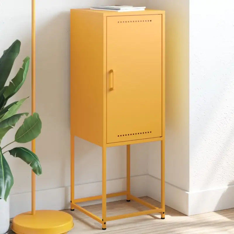 Hoge kast met industriële stijl voor woon- en slaapkamer - Geel / 1 - Dressoirs & buffetkasten