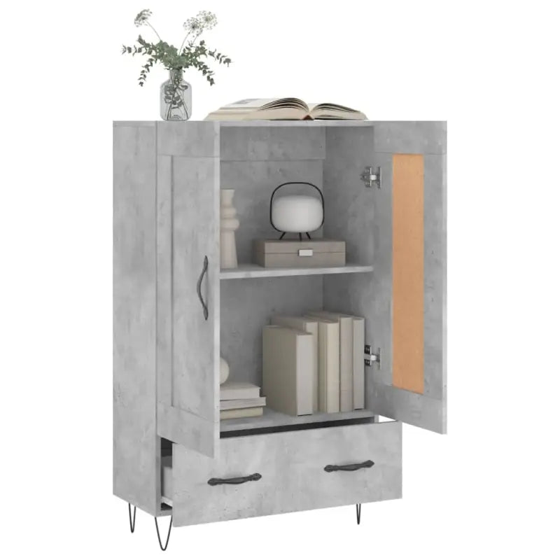 Hoge kast van bewerkt hout met duurzame charme - Dressoirs & buffetkasten