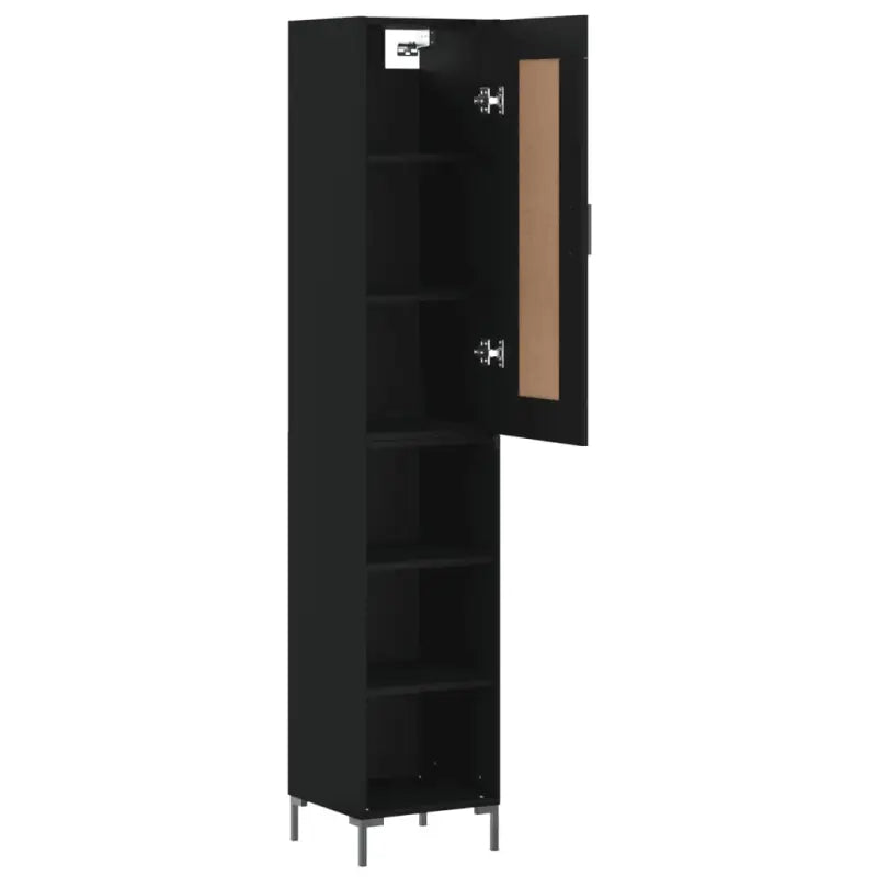 Hoge kast van bewerkt hout met duurzame charme - Dressoirs & buffetkasten