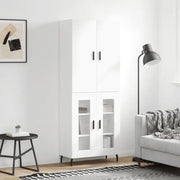 Hoge kast van bewerkt hout met duurzame charme en unieke uitstraling - Dressoirs & buffetkasten