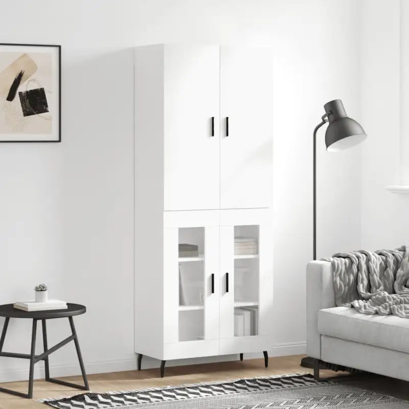 Hoge kast van bewerkt hout met duurzame charme en unieke uitstraling - Dressoirs & buffetkasten