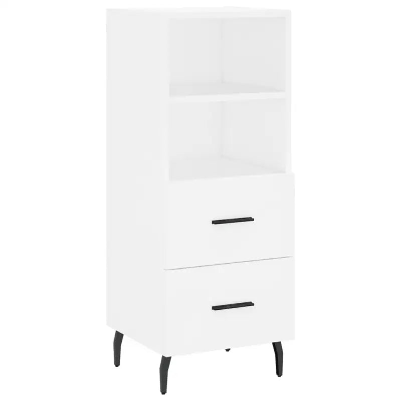 Hoge kast van bewerkt hout met duurzame en stabiele afwerking - Dressoirs & buffetkasten