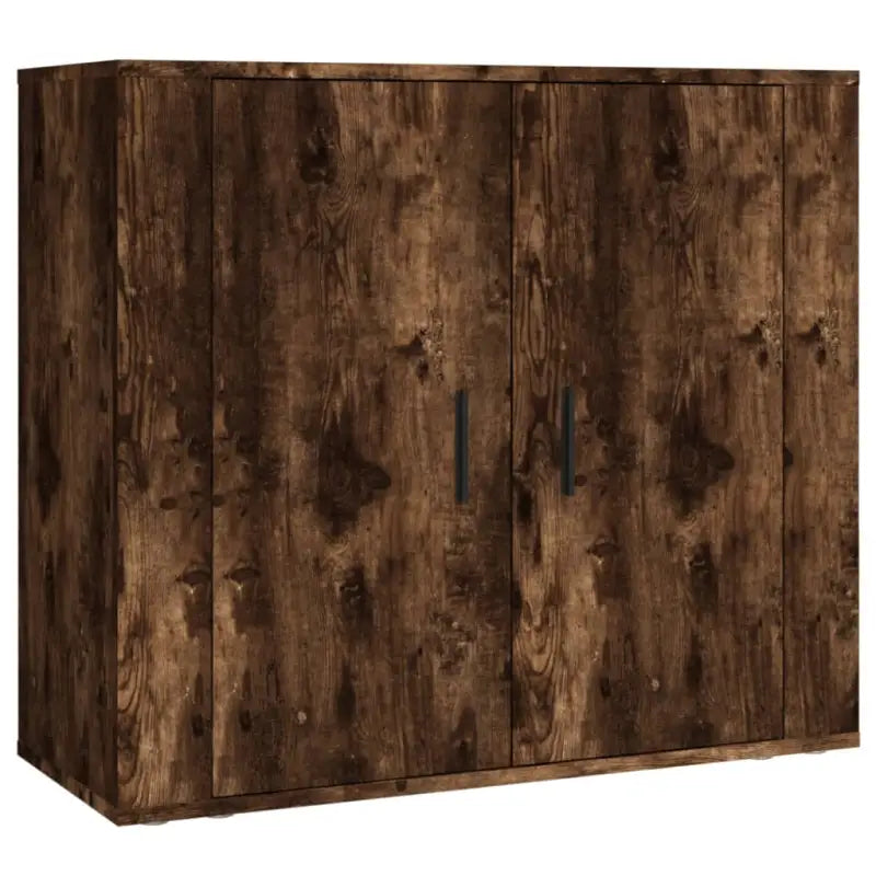 Hoge kast van bewerkt hout met duurzame en stabiele afwerking - Dressoirs & buffetkasten