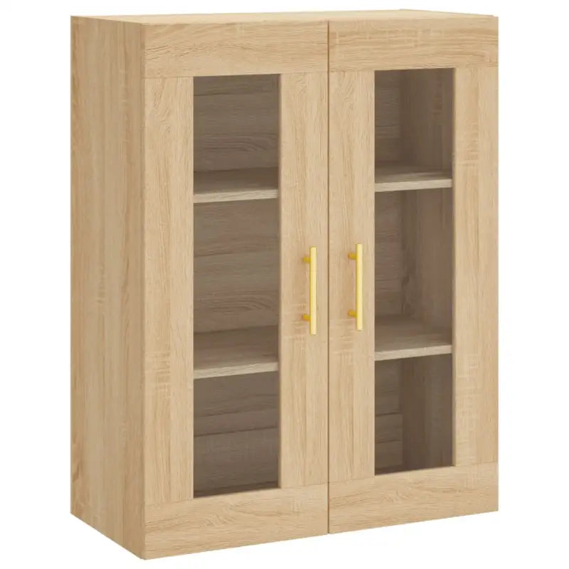 Hoge kast van bewerkt hout met duurzame en stijlvolle afwerking - Dressoirs & buffetkasten
