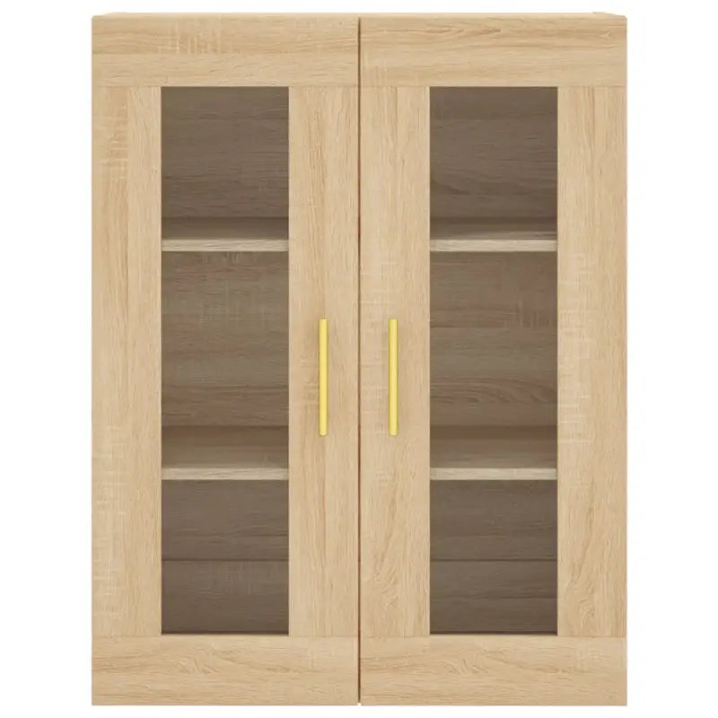Hoge kast van bewerkt hout met duurzame en stijlvolle afwerking - Dressoirs & buffetkasten