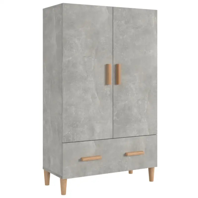 Hoge kast van bewerkt hout met elegante afwerking en duurzame kwaliteit - Dressoirs & buffetkasten