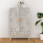 Hoge kast van bewerkt hout met elegante afwerking en duurzame kwaliteit - Dressoirs & buffetkasten