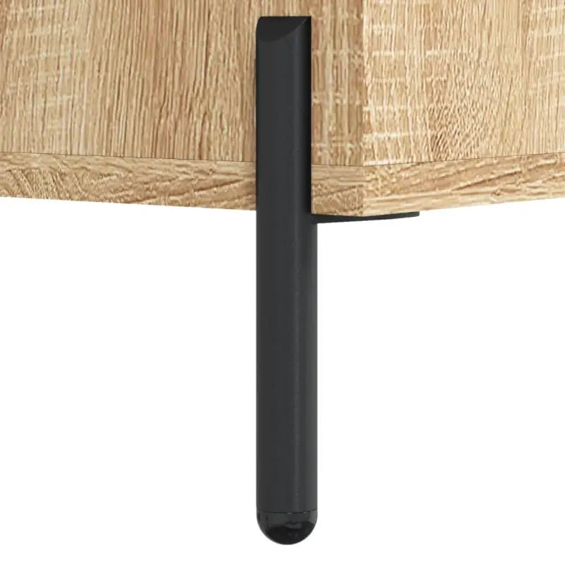 Hoge kast van bewerkt hout met metalen poten voor een moderne uitstraling - Dressoirs & buffetkasten