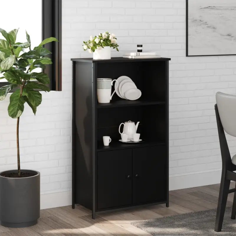 Hoge kast van bewerkt hout voor een moderne en duurzame uitstraling - Dressoirs & buffetkasten